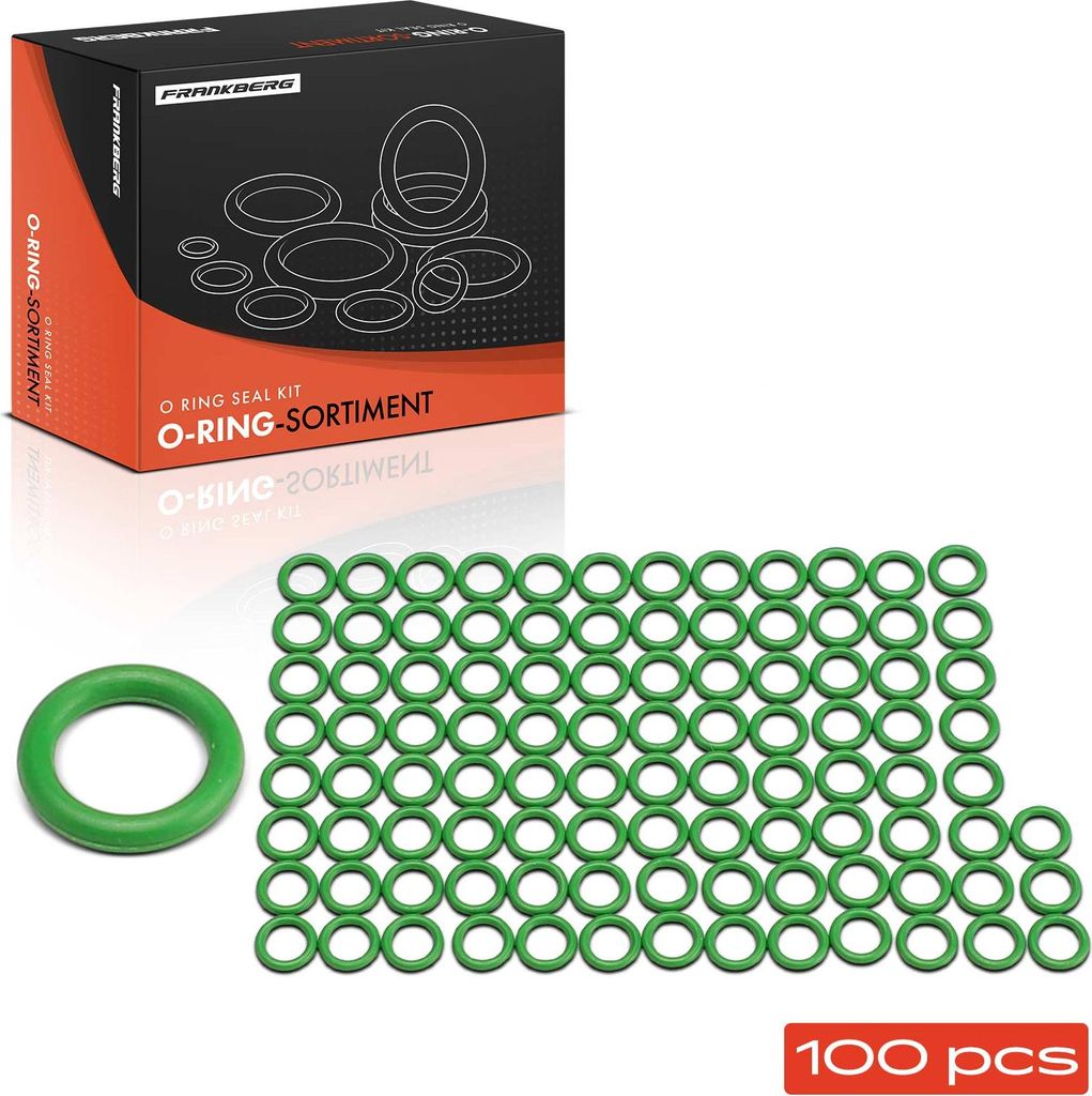 Frankberg 100x Dichtung Dichtungsringe für Reparatur Klimakompressor Kühlsystem