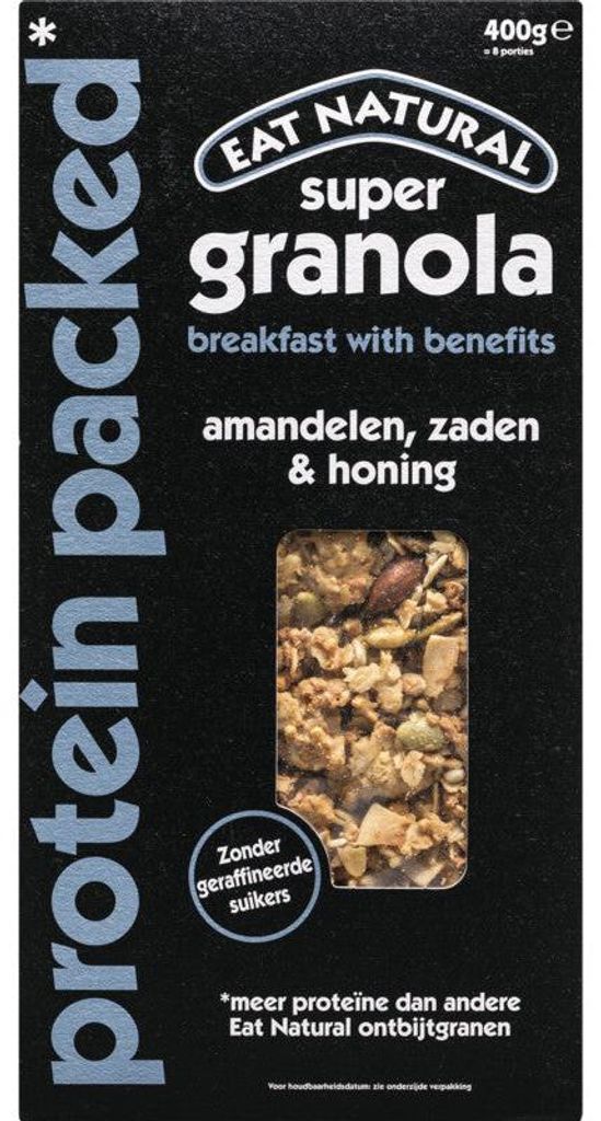 Eat Natural Super Granola Protein Almond Zaden 400 g – Obrázek produktu 