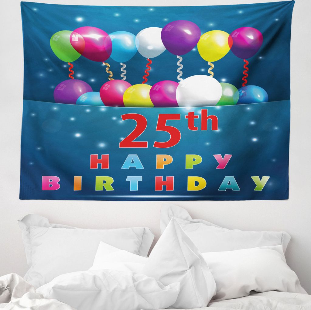 ABAKUHAUS Bunt Wandteppich, Gewirbelte Ribbons 25 aus Weiches Mikrofaser Stoff Waschbar ohne Verblassen Digitaldruck, 150 x 110 cm, Mehrfarbig