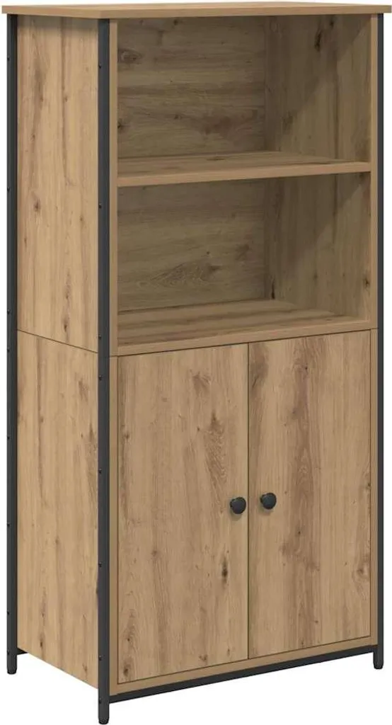 Credenza SYFAX™ Rovere Artigianale 121,5cm | Mobile Multiuso Salvaspazio
