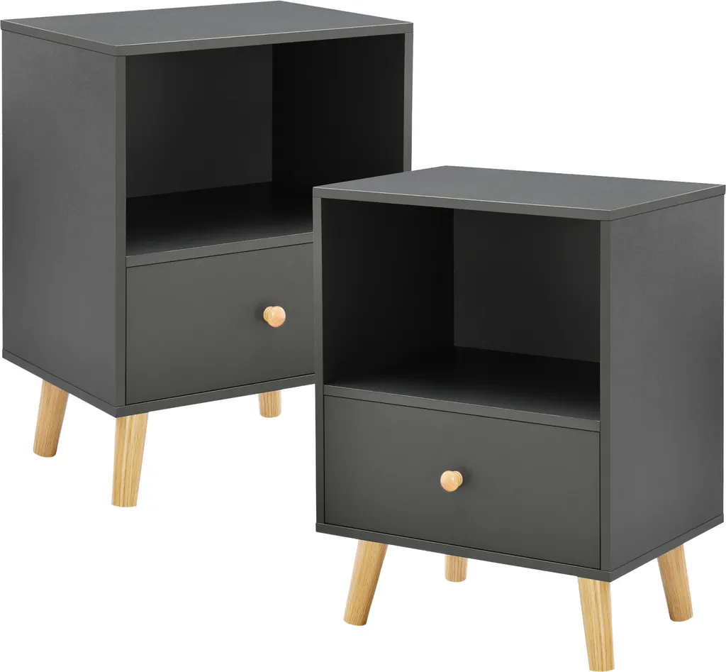 Tavolino 'Sundsvall' set di 2 grigio scuro