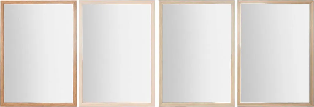 Lot de 4 grands miroirs muraux décoratifs Home ESPRIT 66 x 92 cm multicolores