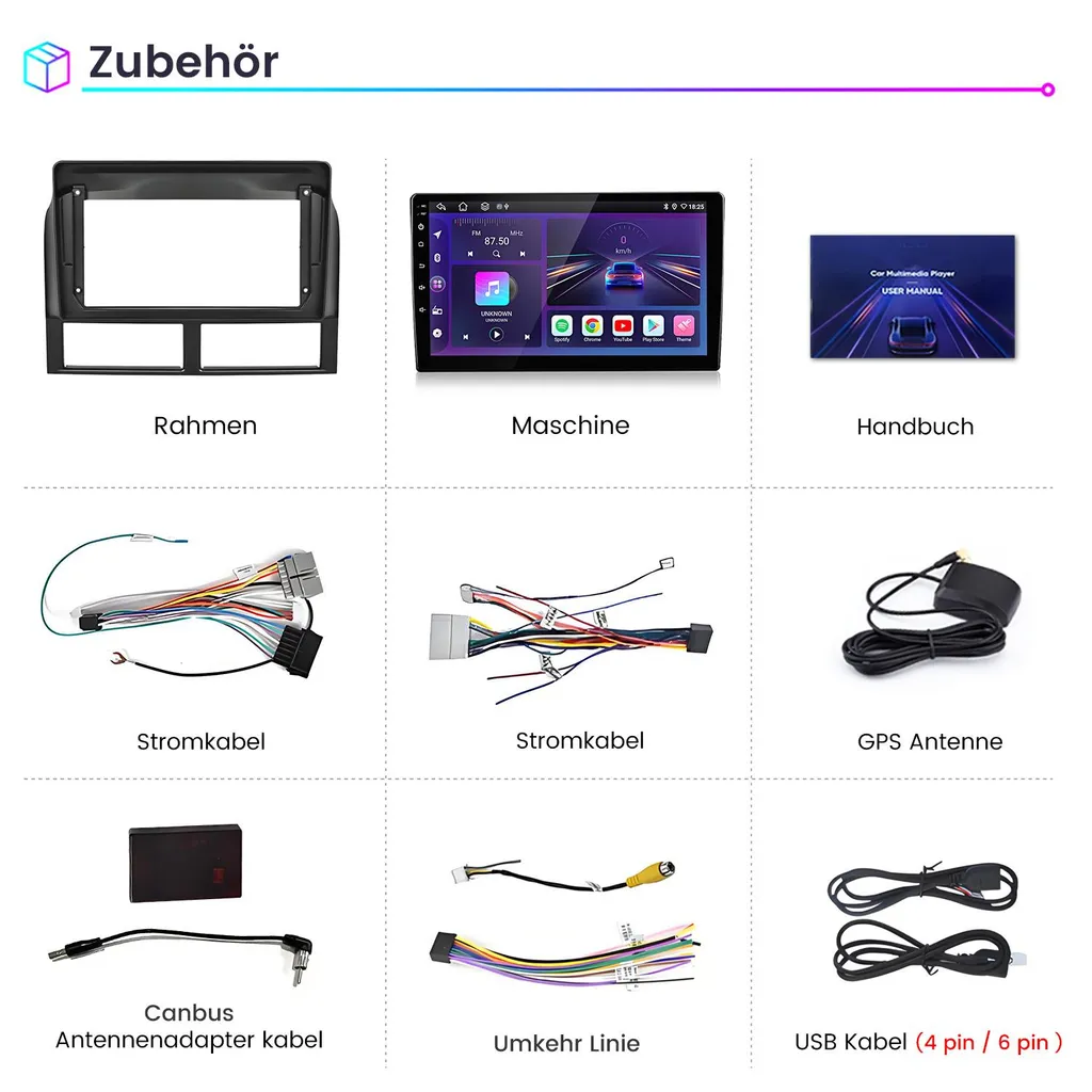 Infotainment Jeep Grand Cherokee 1999-2004 Android 13 64GB DAB+ - 15