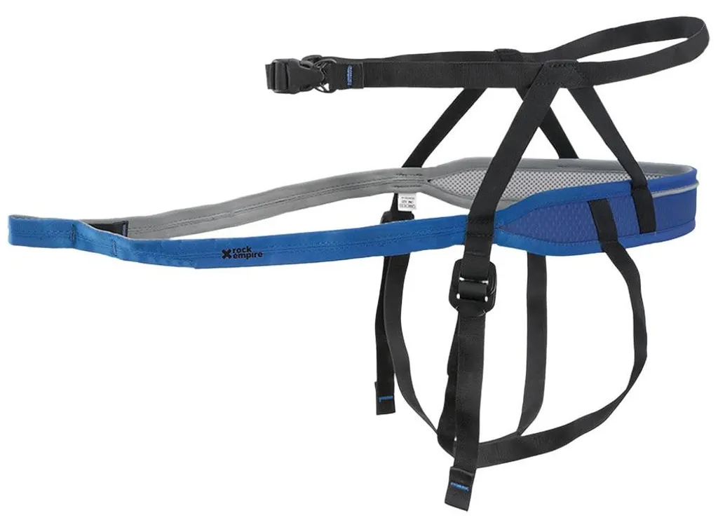 Baudrier de canicross bleu Rock Empire - Ajustable et ergonomique