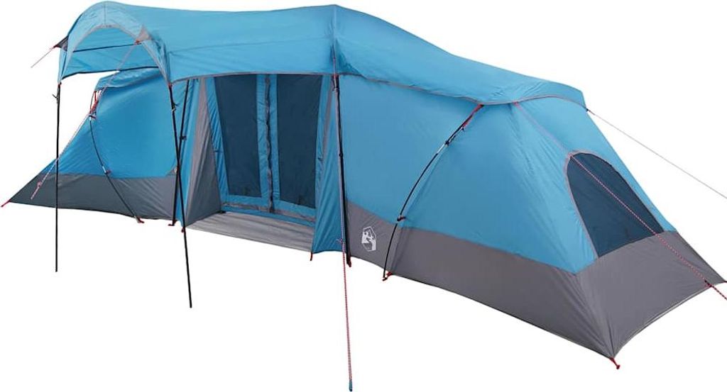 vidaXL Familienzelt mit Dach Blau und Grau 721 x 335 x 212 cm