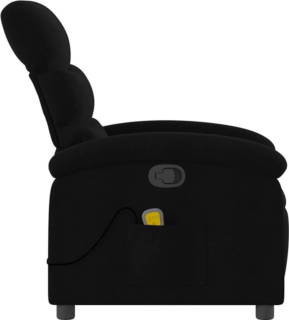 masážní křeslo vidaXL Black Fabric Obrázek produktu 1