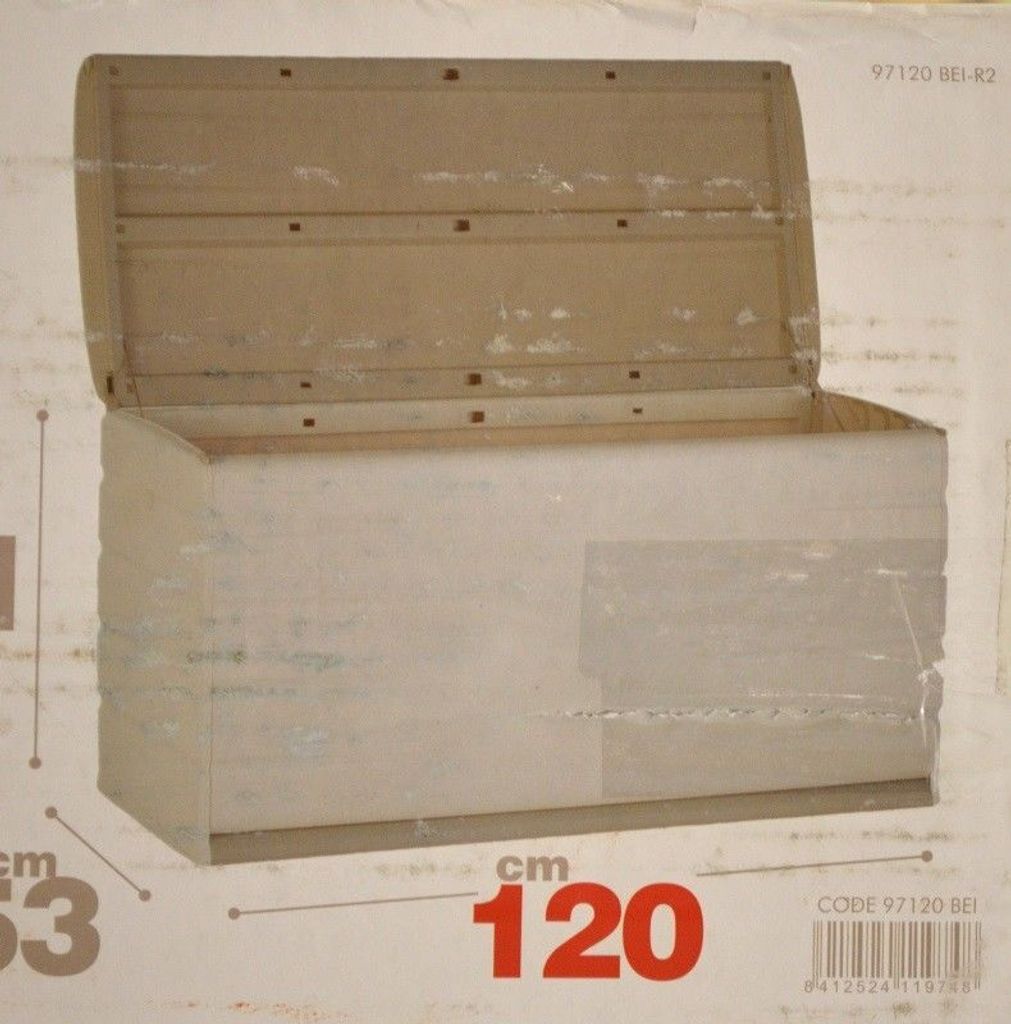Plastiken - Kissenbox 390L Auflagenbox, Beige, 120x61x53 cm