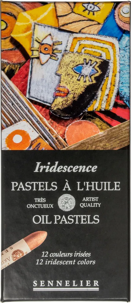 Pastels à l'huile Sennelier - Boîte de 12 pastels irisés - N132520.121