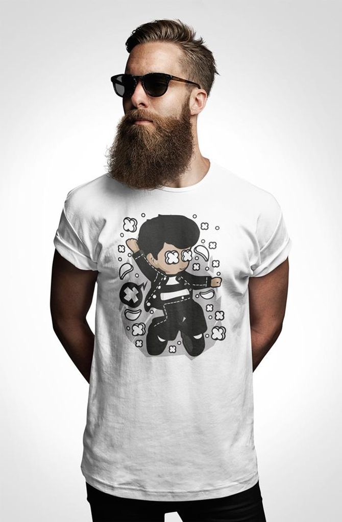 D&B Uni Polo PC00040 Elvis Weiß-Größe 3XL
