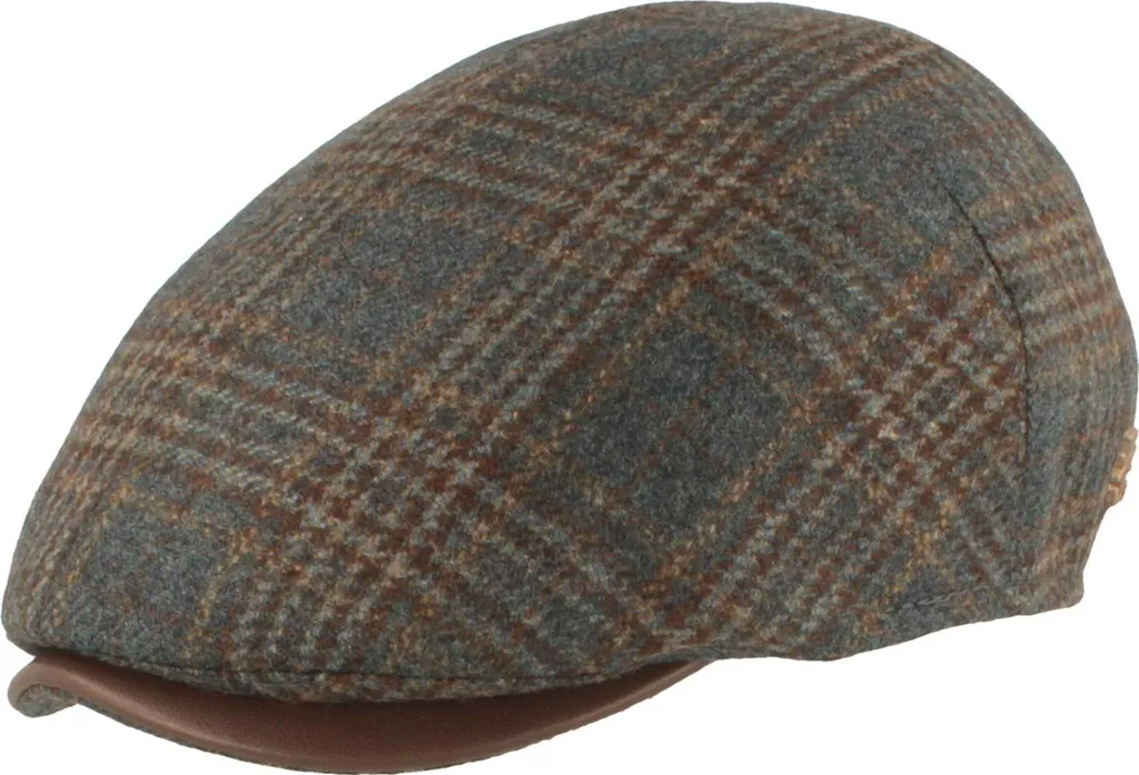 Casquette homme grande taille 62 XXL en laine bleue Zechbauer