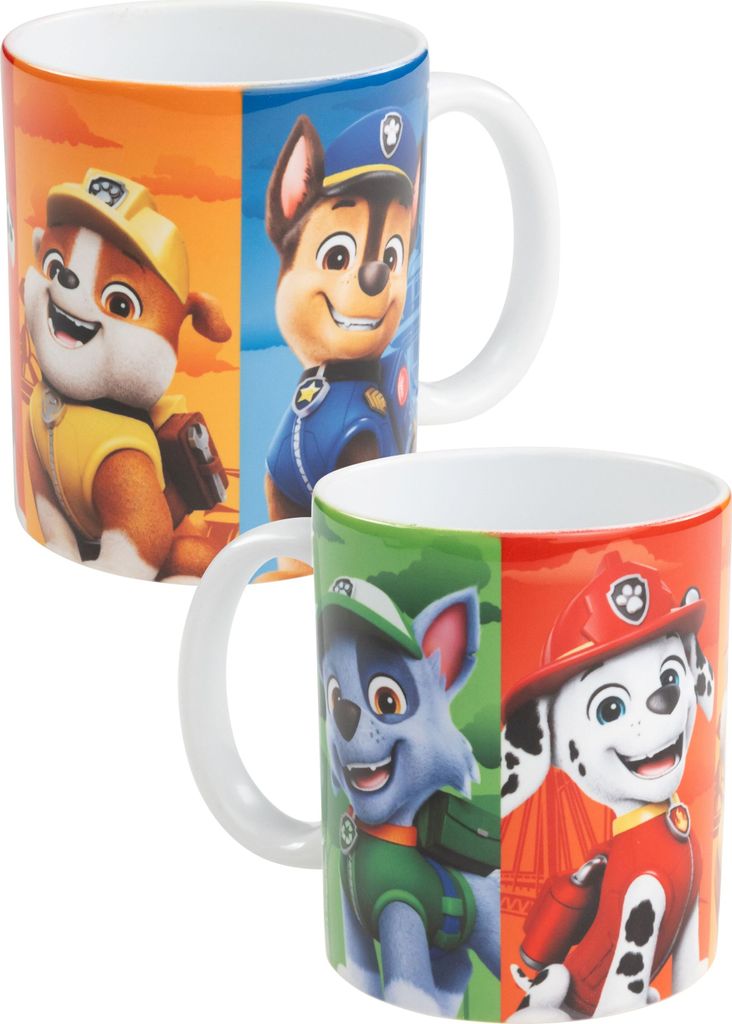 Paw Patrol Tasse - Team Boy Kaffeetasse Becher Kaffeebecher aus Keramik 320 ml