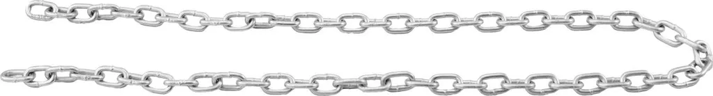 Chaîne acier zingué 4mm WLL 80kg maillons ronds soudés longueur 1m