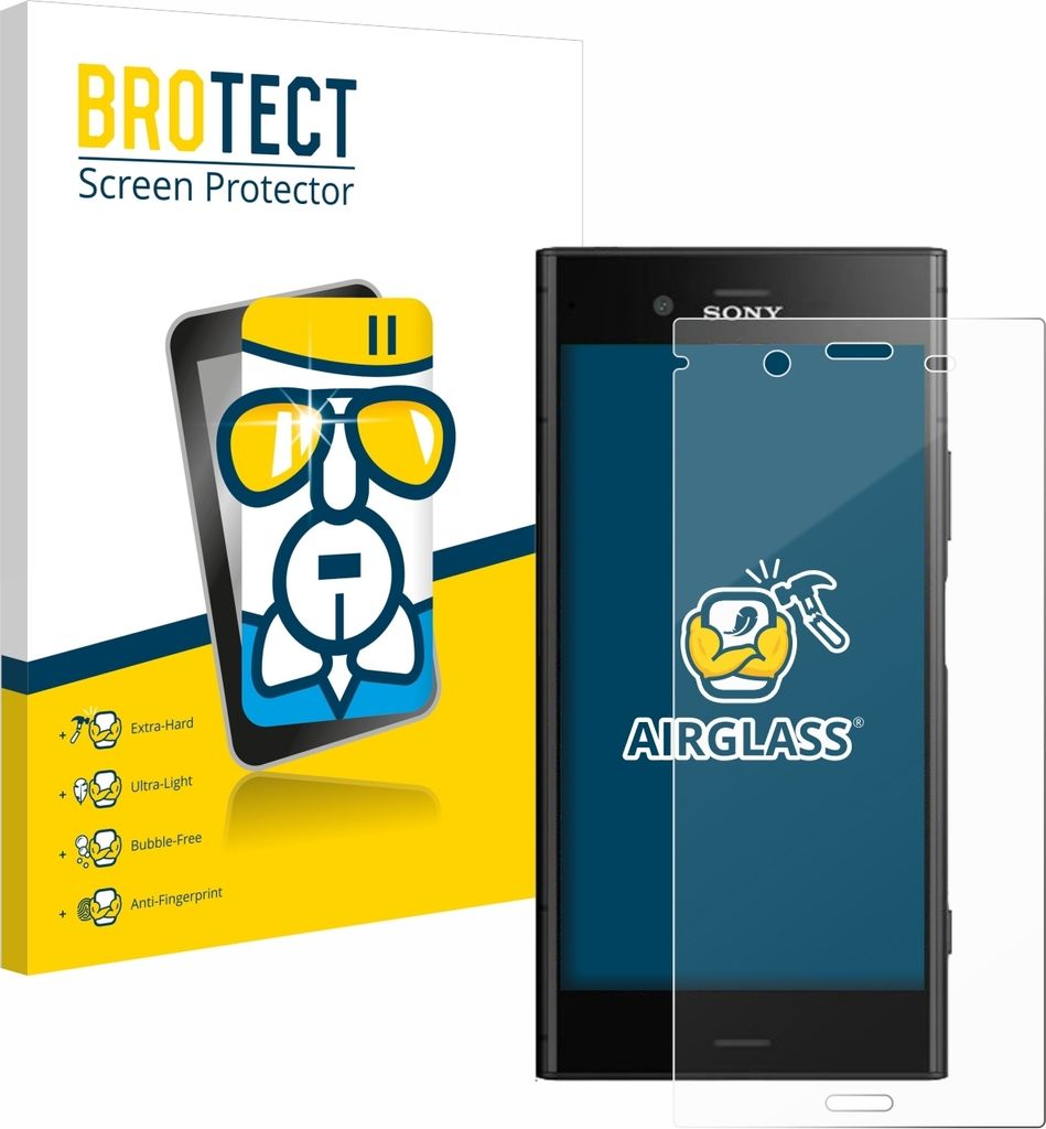 BROTECT Schutzglas für Sony Xperia XZ1 Schutzfolie Panzer Folie Glas Display Schutz klar