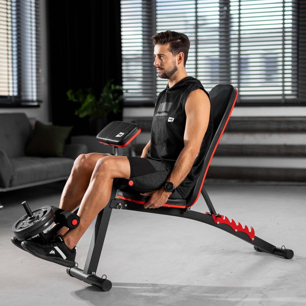 Hop-Sport Multifunktions Hantelbank HS-1035 mit Curlpult - Produktbild 4