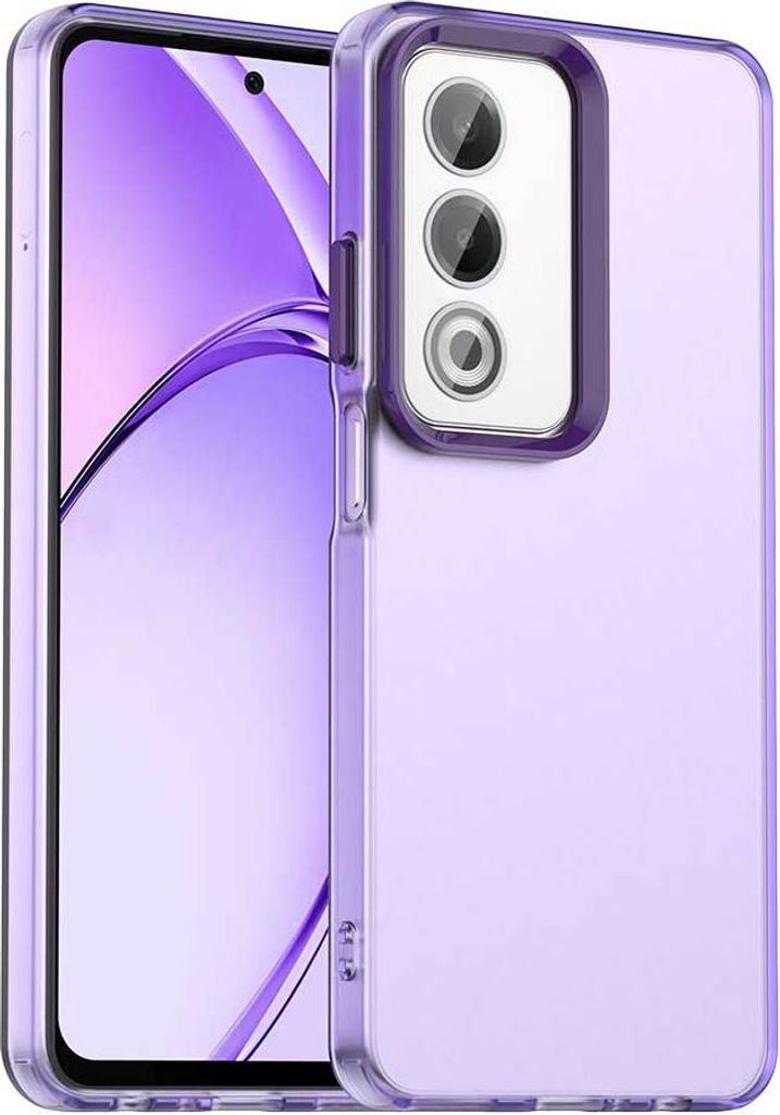 Handyhülle für Oppo A80 /Oppo A3 Pro Schlank Durchscheinend Matt Stoßfest Schutzhülle Lila