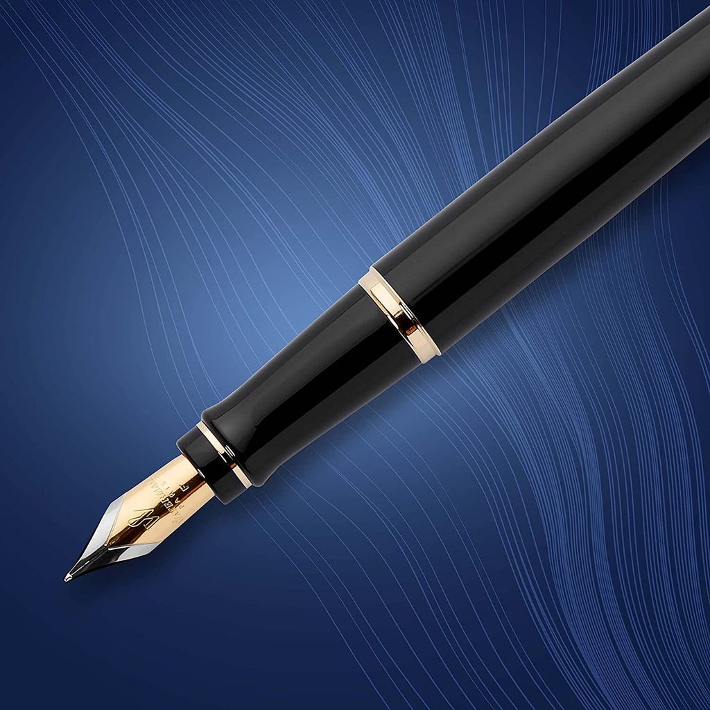 WATERMAN Füllfederhalter Expert Black G.C. M Blau Image du produit 