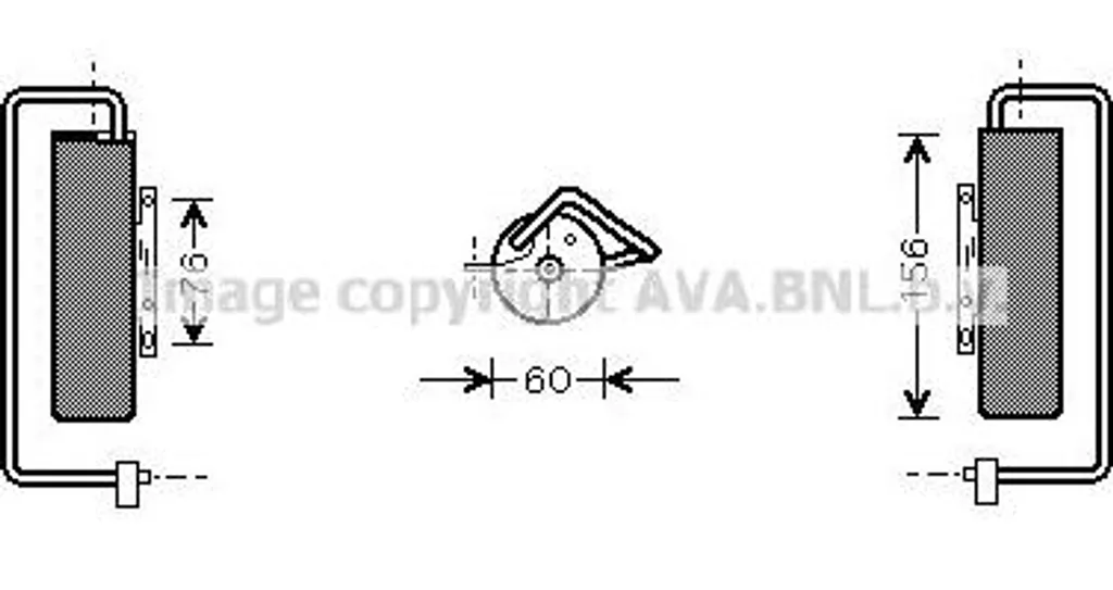 Sécheur de Climatisation AVA OLD335 OE 24418368 pour Vectra et Signum