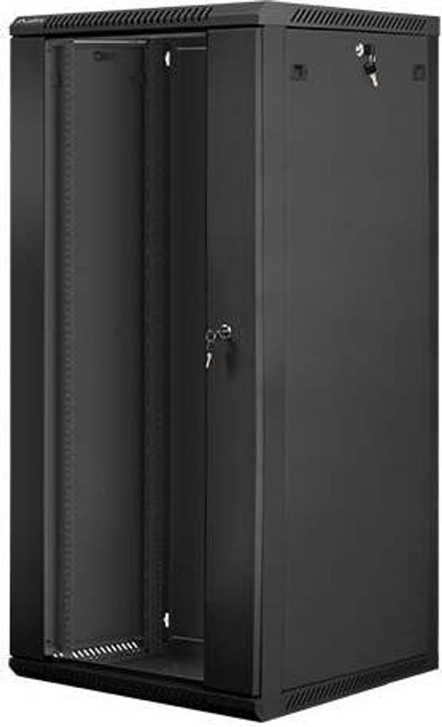 Lanberg 27U Hängeschrank, schwarz, Tiefe 600 mm