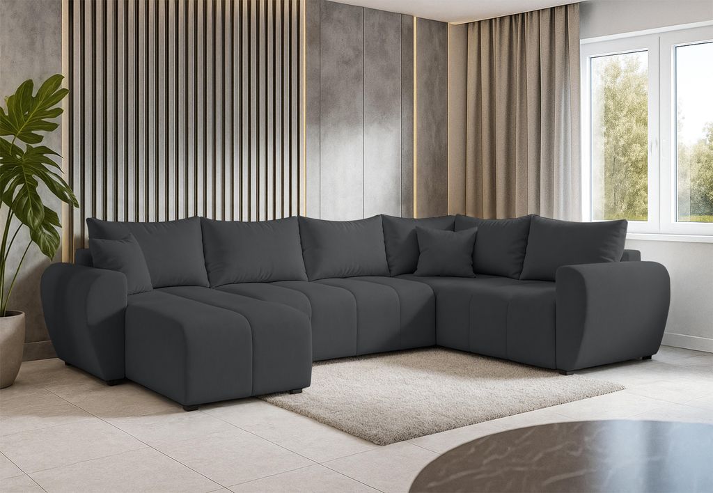AX LIVING Malatya U XL Salon Canapé d'angle en forme de U Image du produit 