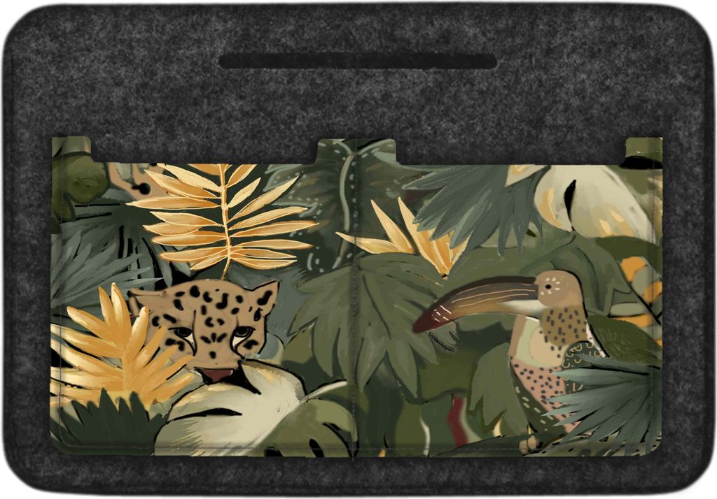 Bertoni Ökologischer Handtaschen-Organisator aus Filz - Stilvolles, langlebiges und praktisches Accessoire für Ordnung 26x18x8 cm antracyt Amazonia