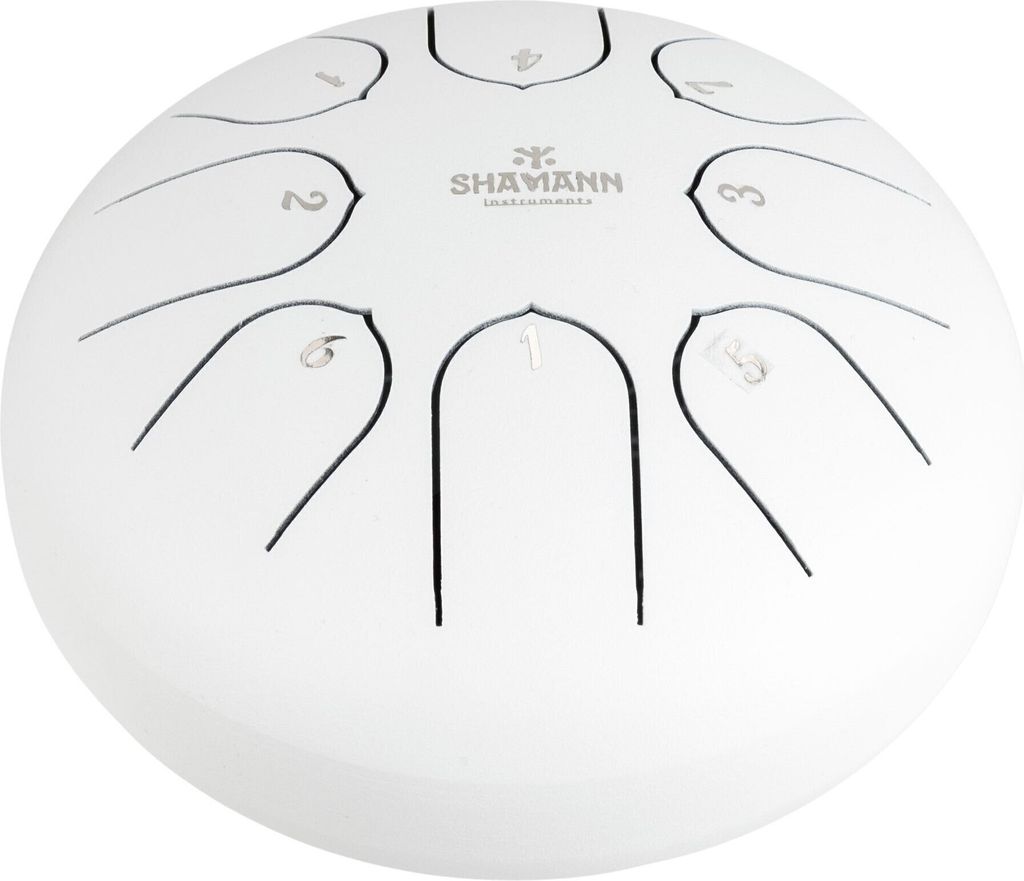 Shamann 6" 8 Notes C5 Major White Tongue Drum