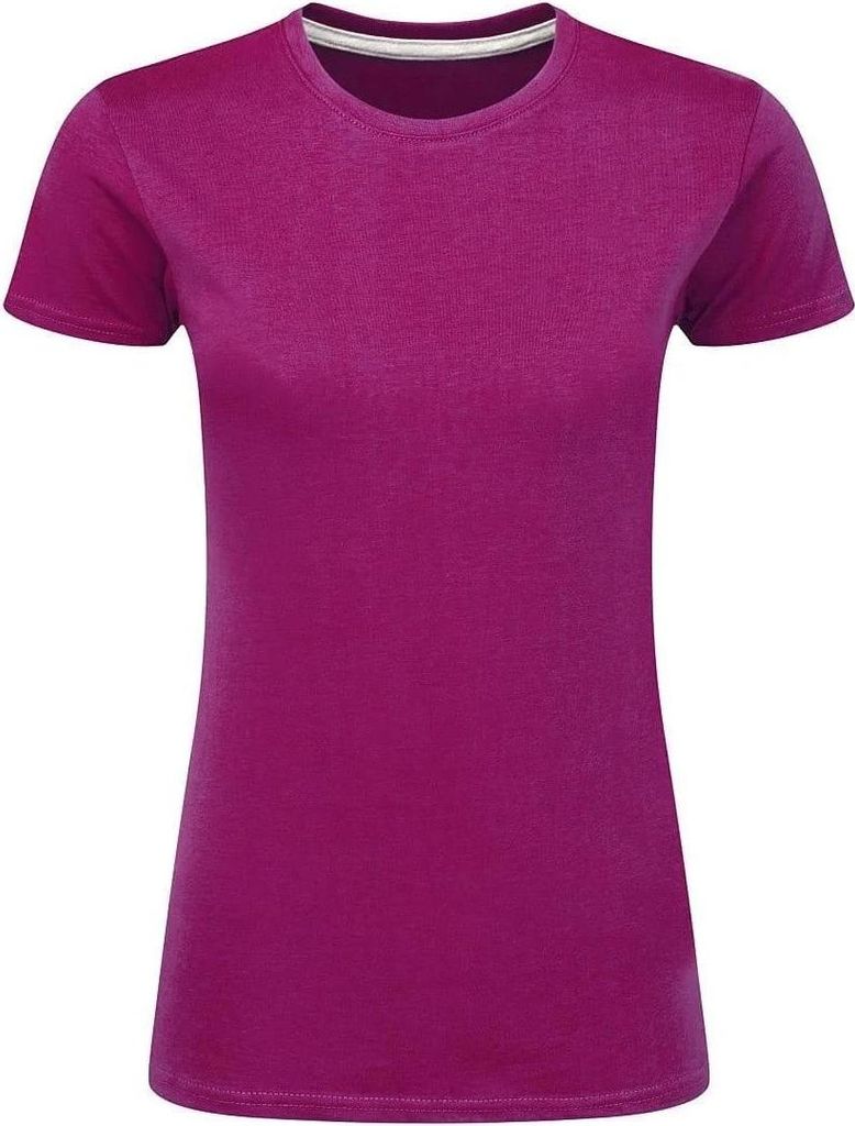 SG Damen T-Shirt Perfect Print FK781 (2XL) (Dunkles Pink)