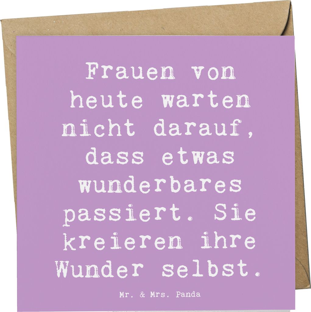 Mr. & Mrs. Panda Grußkarte Spruch Hoffnung schaffen - Produktbild 
