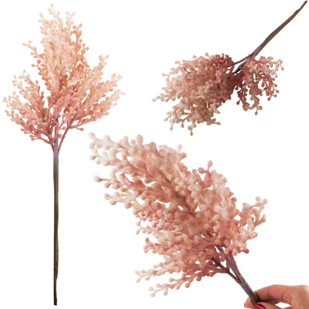 Gras Zweig Dekorative Rosa Künstliche Dekorative Feld Auf Feder Für Vase