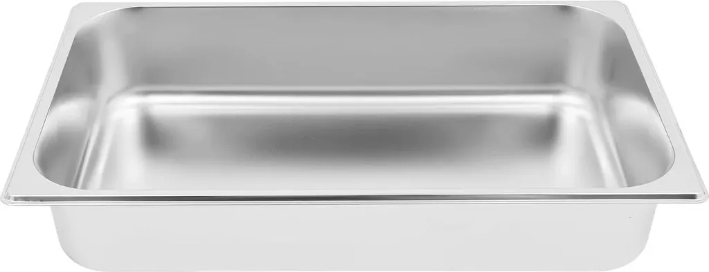 Boîtes de Buffet en Acier Inoxydable Argenté Résistant - Lot de 4