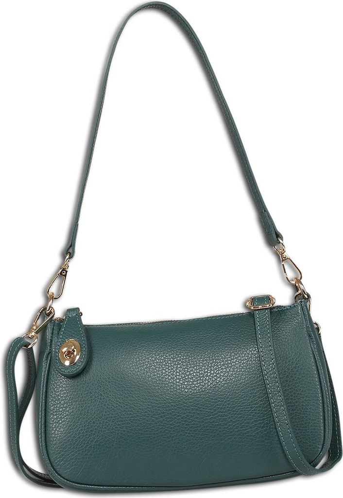 Toscanto Handbags Schultertasche petrolblau Leder OTT842ST6