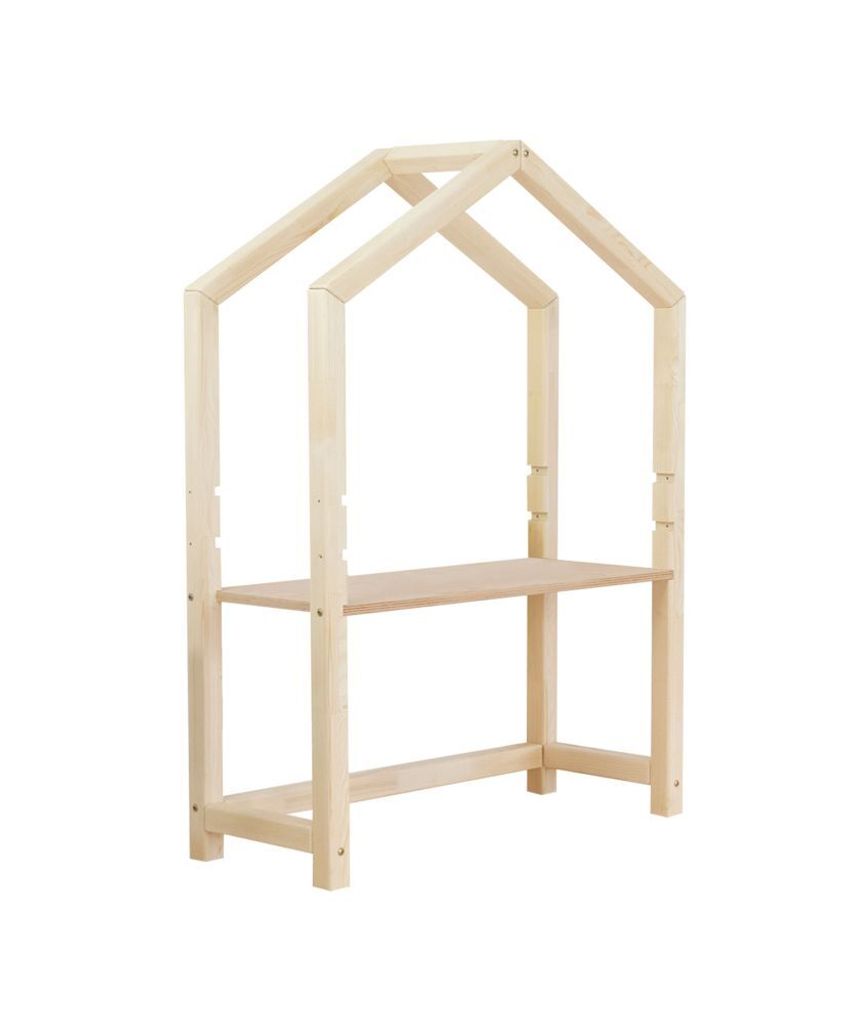 Kinderschreibtisch Haus STOLLY weißes Holz
