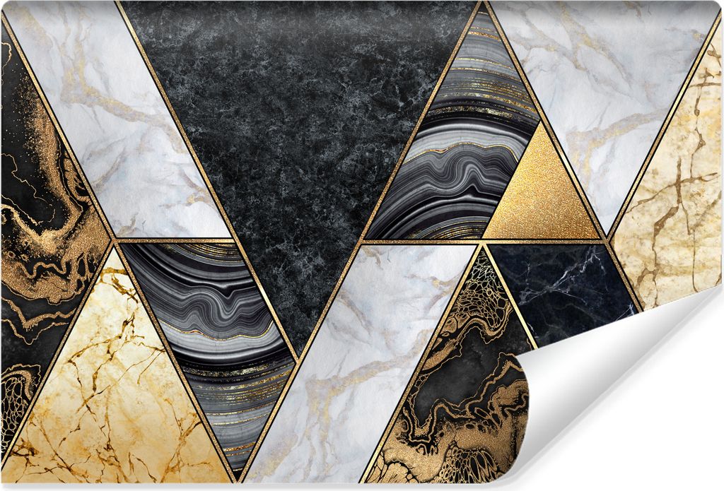 Muralo Vlies Fototapete MARMOR modernes Muster Mosaik Abstraktion Br. 312cm x Hö. 219cm