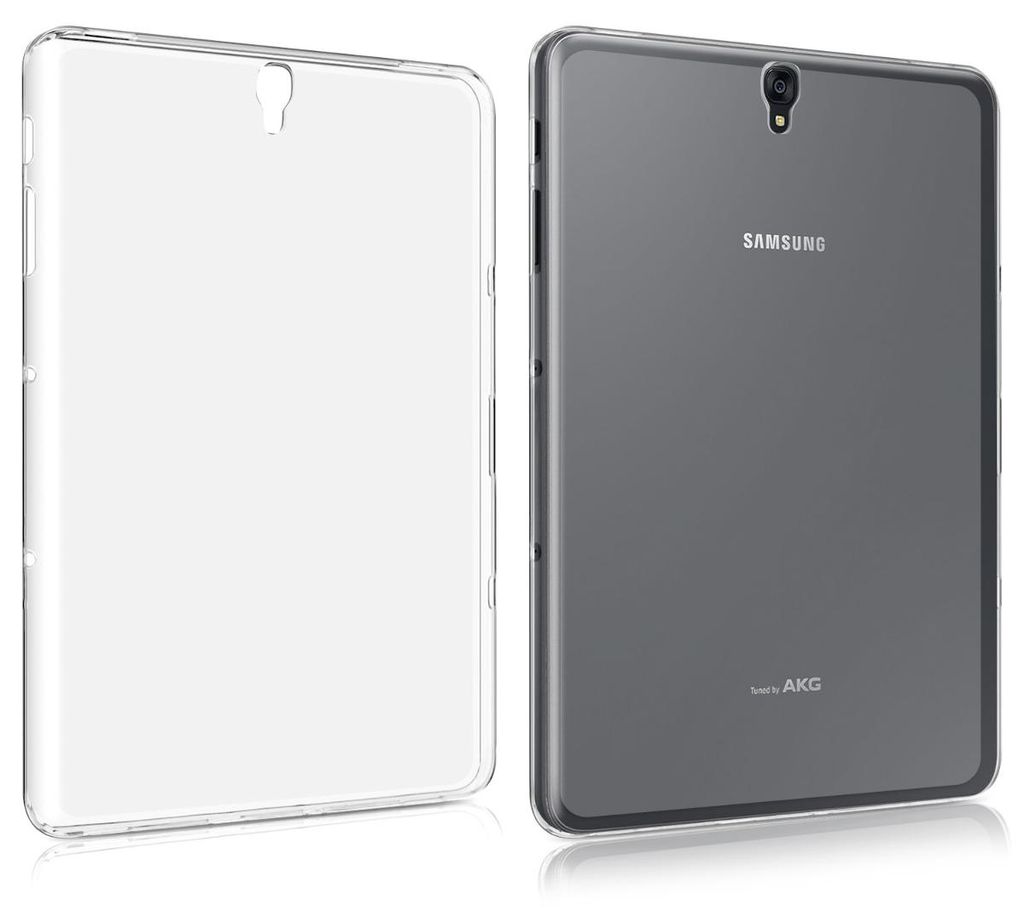 kwmobile Hülle kompatibel mit Samsung Galaxy Tab S3 9.7 T820 / T825 Hülle - weiches TPU Silikon Case transparent - Tablet Cover Transparent