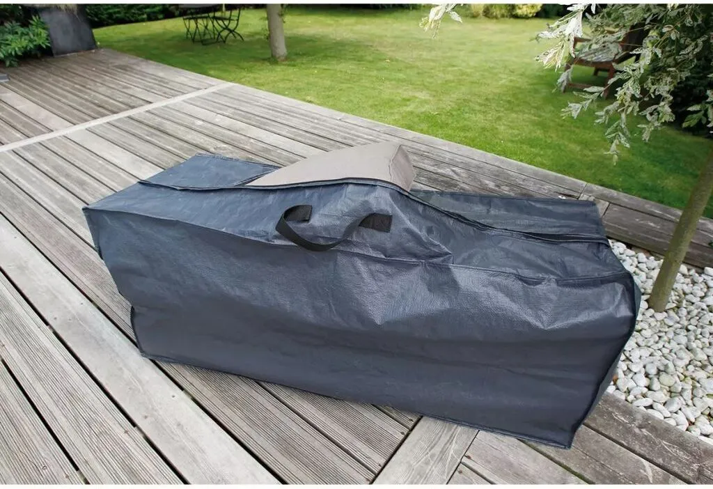 Housse coussin d'extérieur résistante aux UV Nature 128x57x37 cm