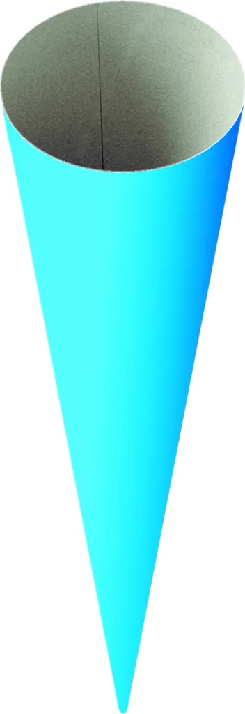 Grand Cornet Surprise École Bleu 70 cm Heyda - Idéal pour Groupe de 10