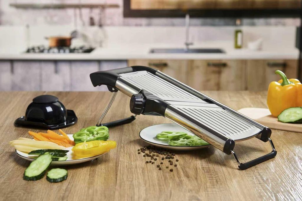 SCHNEIDEMASCHINE REIBE für GEMÜSE OBST SCHNEIDEMASCHINE für KOHL ZWIEBELN KAMILLE