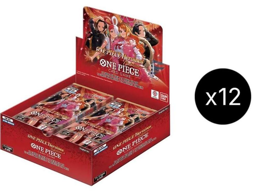 TCG One Piece Heroines Edition Booster Box Case 12x24 Pcs EB-03beschädigt