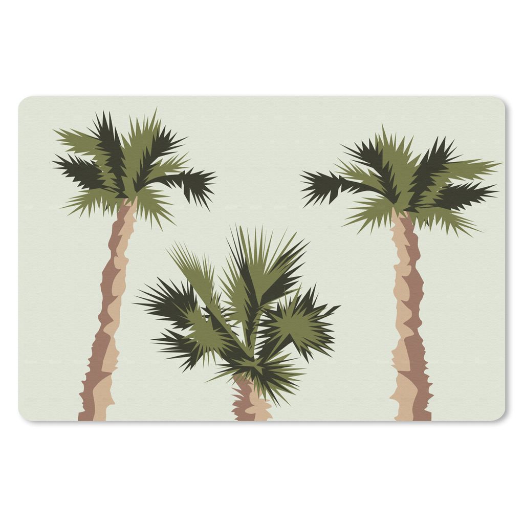 MuchoWow Schreibtischunterlage Palme - Sommer - Tropisch 60x40 cm - XXL Mauspad - Großes Mauspad