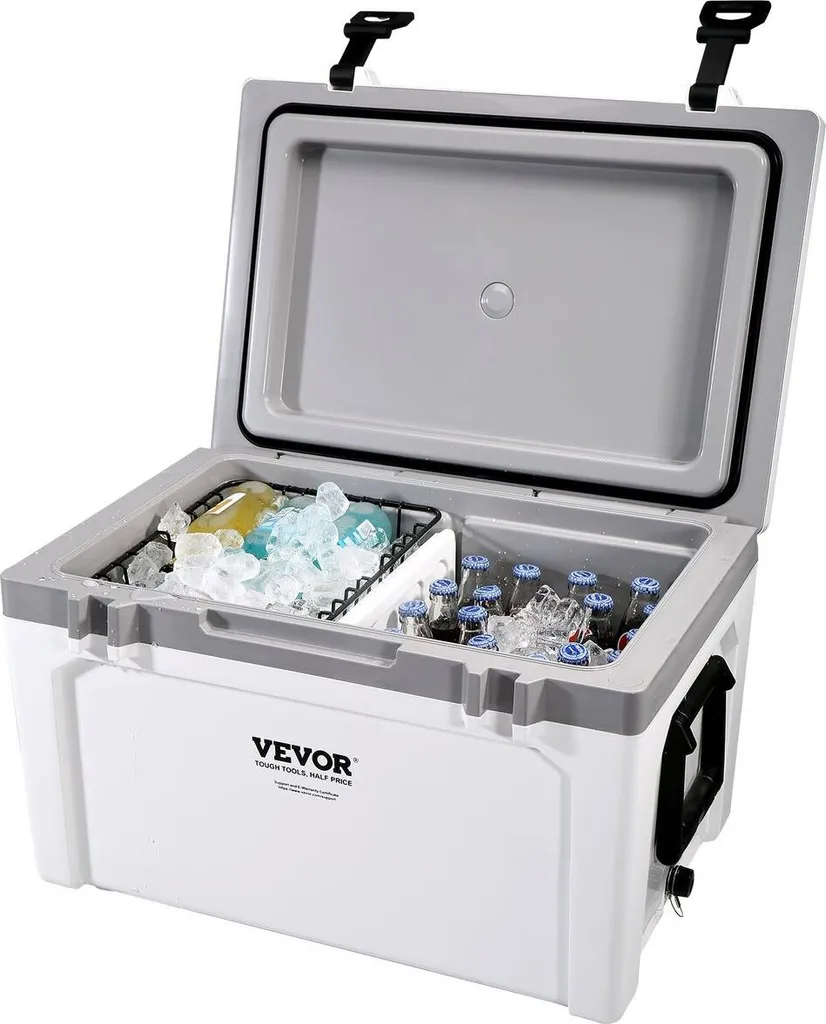 Glacière portable isolée anti-choc boîte isotherme solide de voyage v5