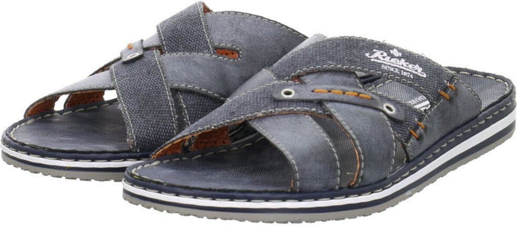 Rieker Frühjahr/ Sommer, Herren Pantoletten, Blau Produktbild 