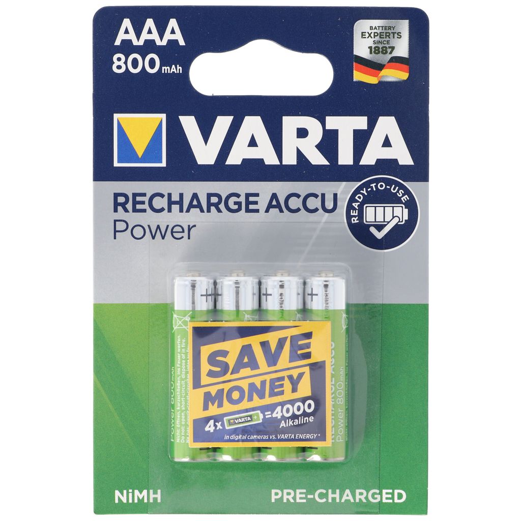 Akumulator VARTA Ready2use Micro/AAA 56703 800mAh w Zdjęcie produktu 