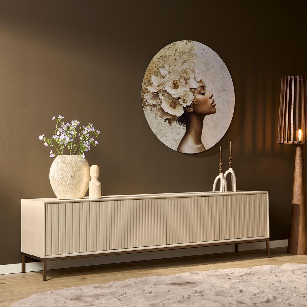 Starfurn - TV-Schrank Madison Sand - 210 cm Produktbild 
