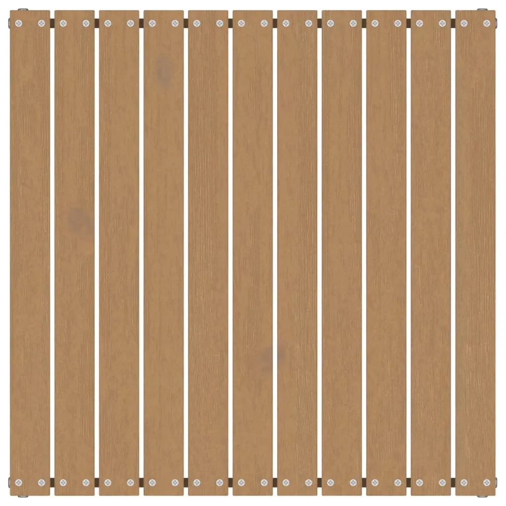 Sgabello Esterno 70x70x30 cm Legno Pino Massiccio Marrone Miele vidaXL - 4