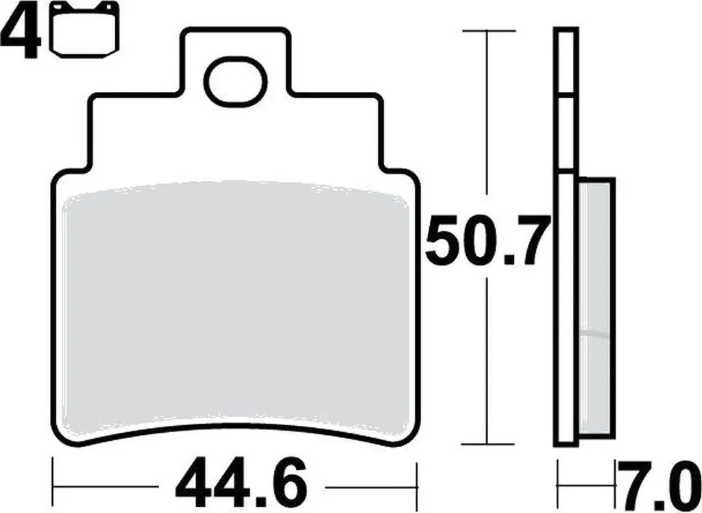 Plaquettes de frein arrière Arctic Cat DVX 300 2WD 2008-2016 Pamoto