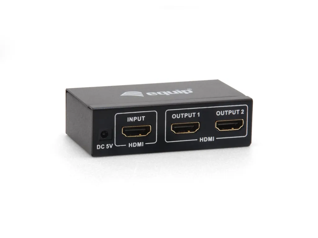 Répartiteur HDMI 2 Sorties 4K Equip 332712 pour Double Écran et TV UHD