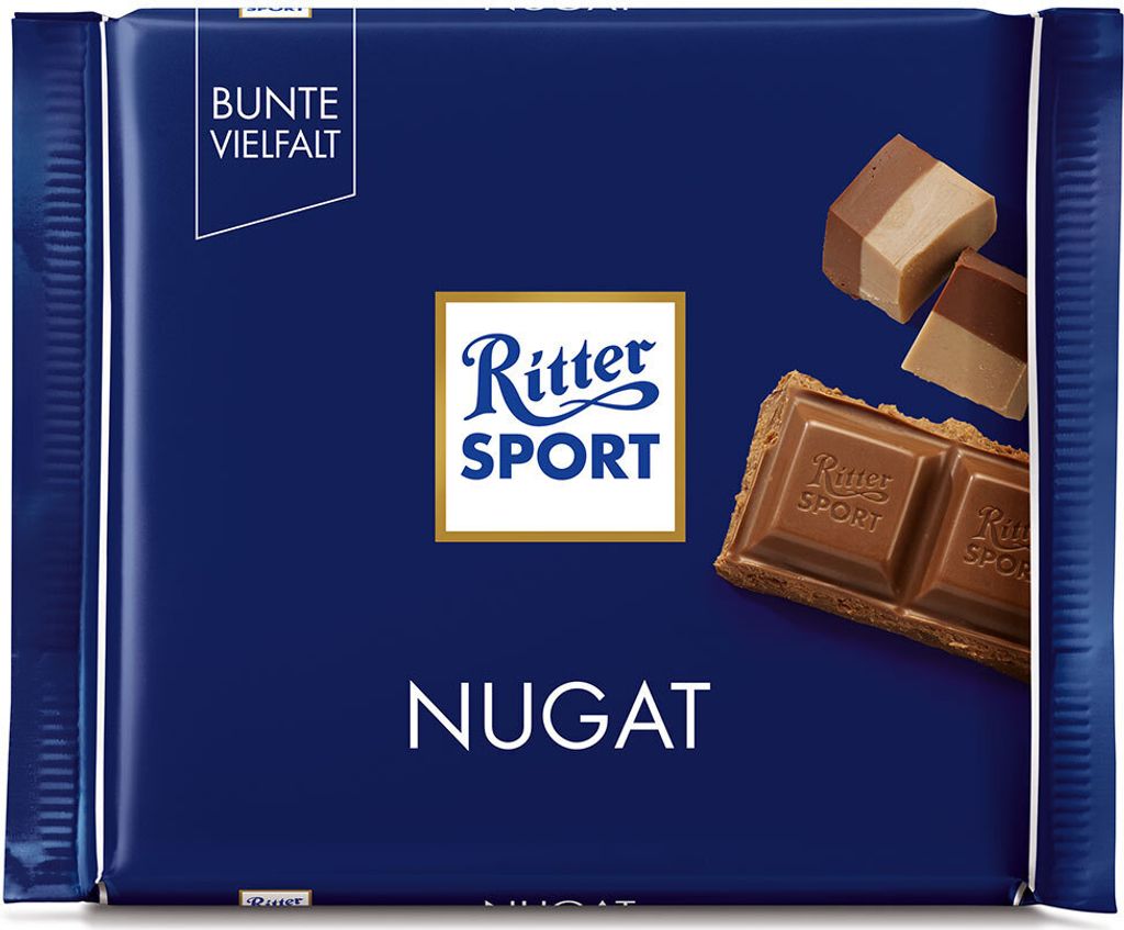 5 x Ritter Sport - Bunte Vielfalt - Nugat - 100g Produktbild 