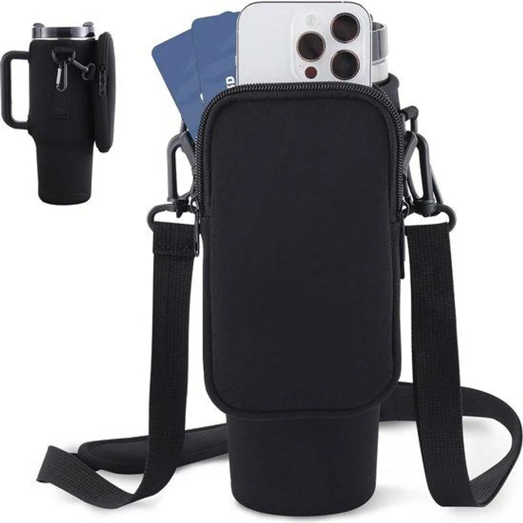 Porte-bouteille 100 ml noir ergonomique et léger pour sportifs actifs