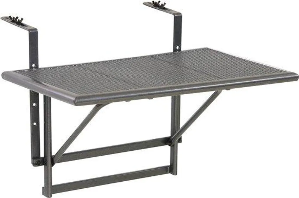Table de balcon pliable sans perçage - Solution balcon étroit 60x40 cm