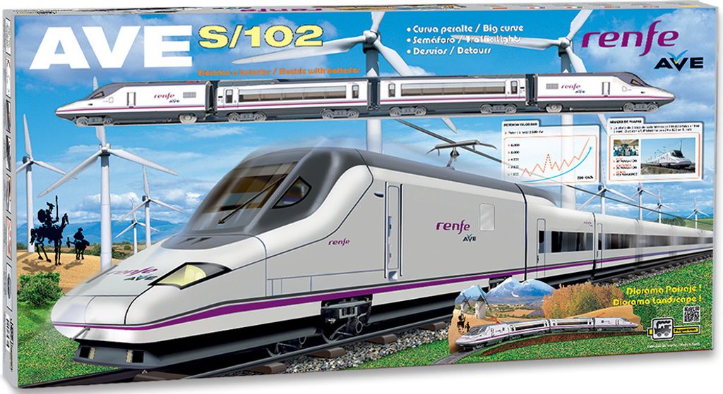 PEQUETREN Renfe Ave S-102, Tren con Circuito de 6.6 m (710) PEQUETREN