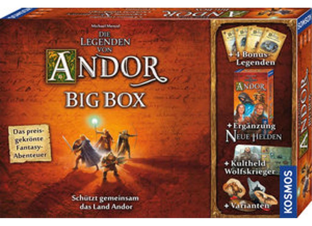 Kosmos Die Legenden von Andor - Big Box, Kartenspiel, Produktbild 